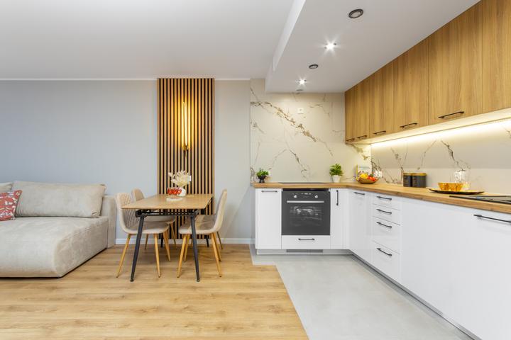 Salon z aneksem kuchennym – ul. Drukarska 45, Wrocław